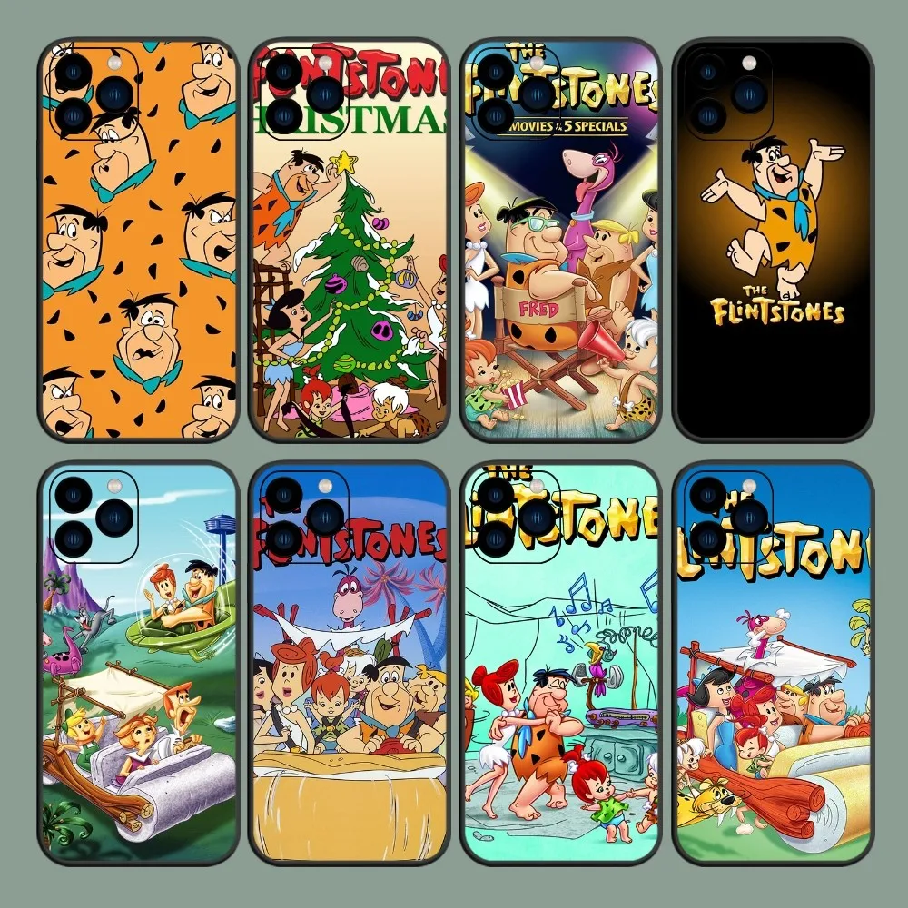 Чехол для телефона с мультяшным изображением F-Flintstone B для iPhone 8 11 12 13 14 15 Mini X XR XS PRO MAX Plus