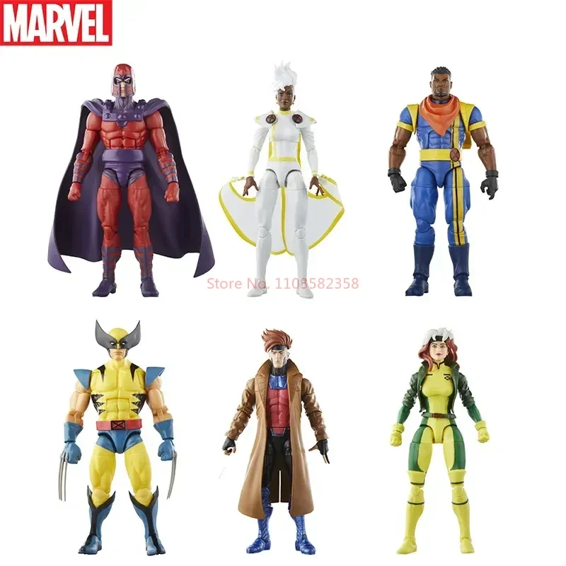 

Marvel Action Figure Xmen Legends Retro X-Men 97 Bishop Magneto Rogue Gambit Wolverine Storm 6 Toys Doll Model Birthday Toy Gift