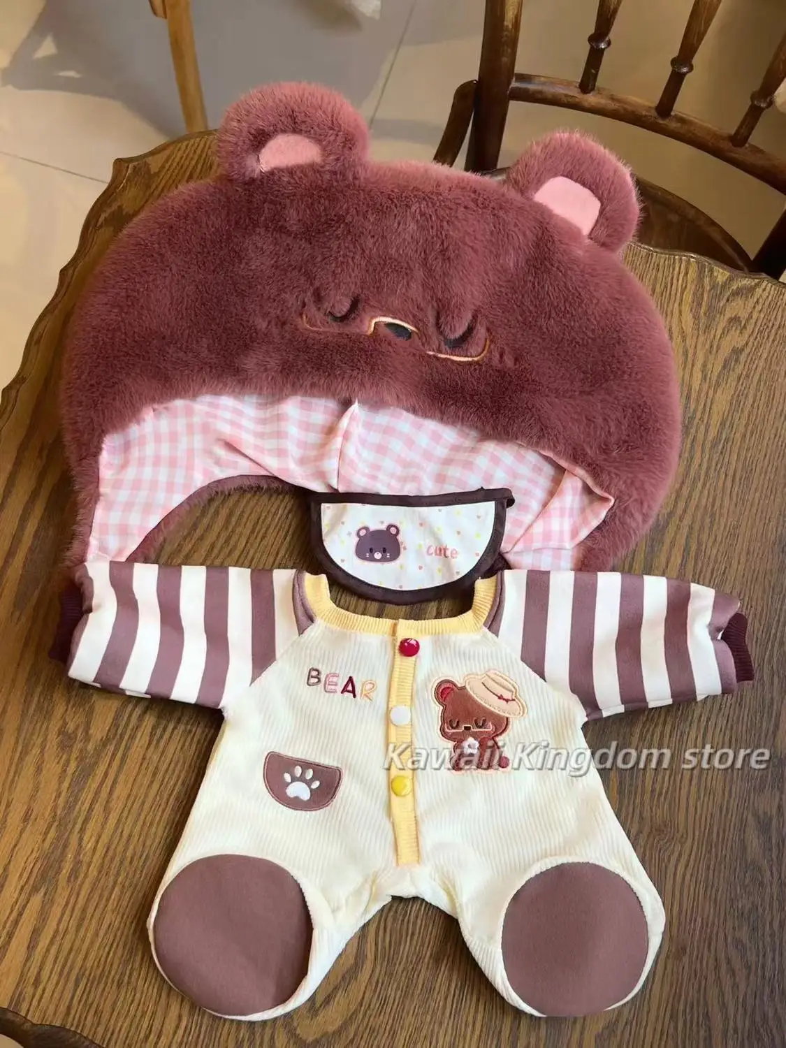 الضوء والليل شياو يي تشي سي لي لو تشن 40 سنتيمتر ملابس دمى الكرتون سترة القطن محشوة الدمى جميل الزي تغيير خلع الملابس