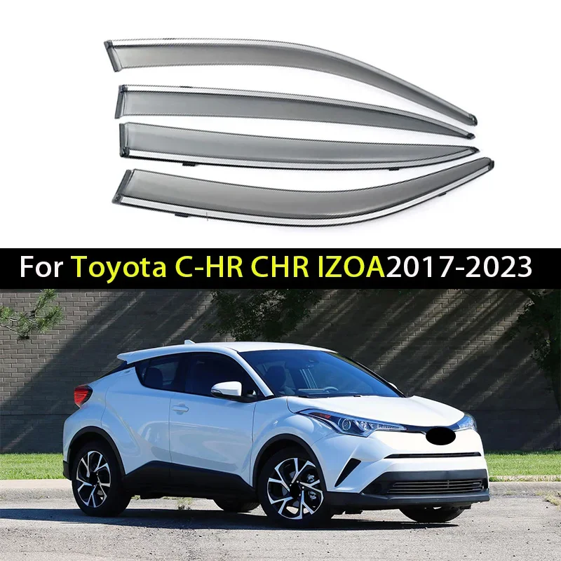 Car Window Visor For Toyota CHR C-HR IZOA Hybrid AX10 AX50 2017-2023 Weathershield Sun Rain Deflector Guard Car Window Deflector