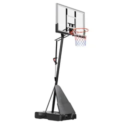 Height Adjustable Portable Basketball Hoop Goal Stand Basketball Backboard Outdoor