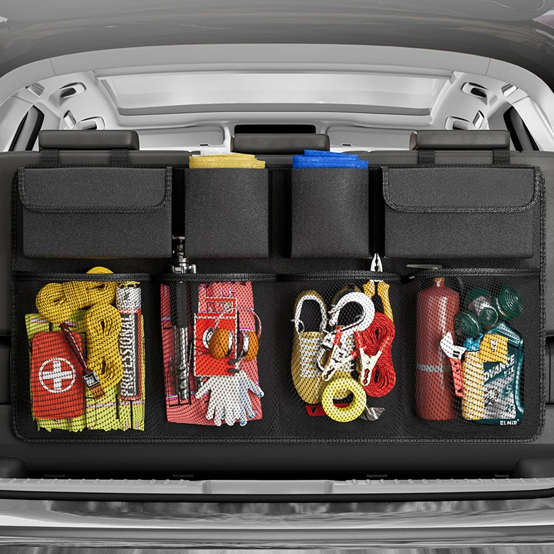 Car Trunk Hanging Storage Bag Back Seat Universal Large Capacity Oxford Waterproof Multi-pocket Car Trunk Storage Bag Organizer