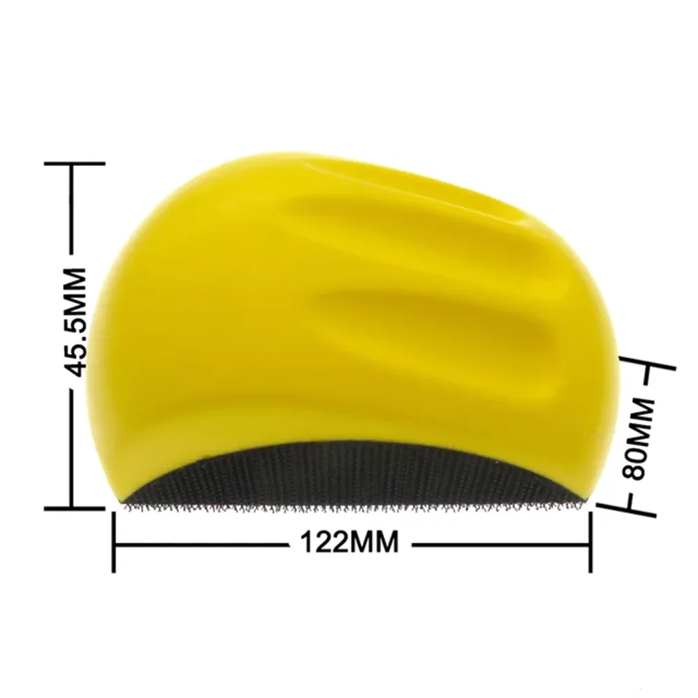 5/6 Inch Hook and Loop Hand Sanding Block 1/2 Pcs Mouse and Round Sanding Holder for Woodworking Hook Backing Sandpaper Holder