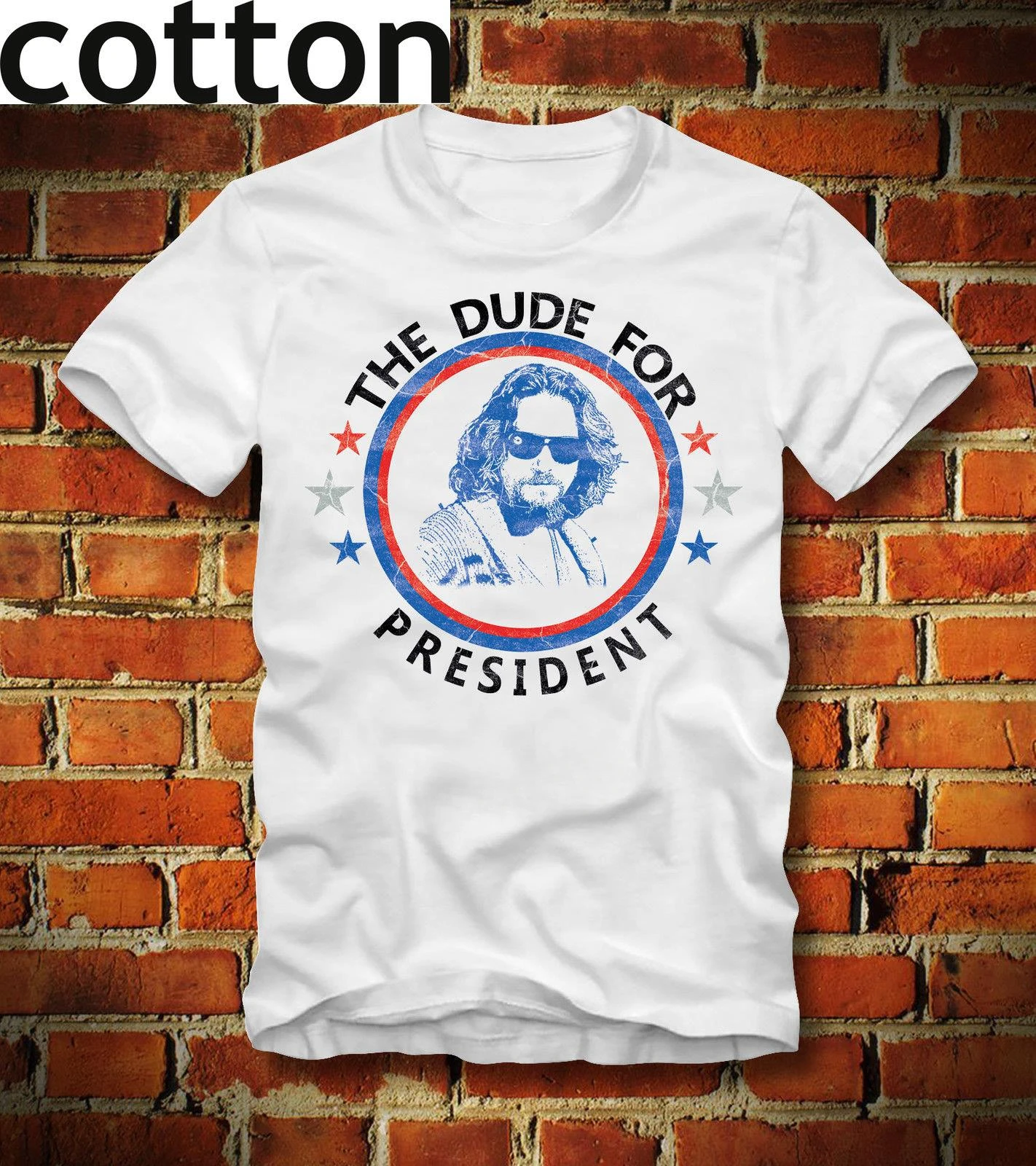 Custom Aldult Teen Unisex Cotton T Shirt  for President The Big Lebowski Retro Bowlings  Tee Shirt oversized funny