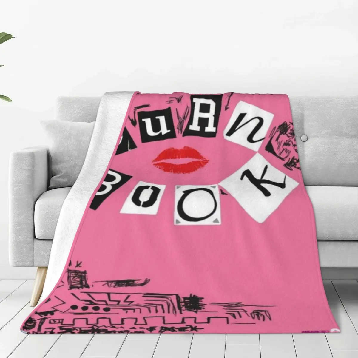 Burn Book Blankets Soft Warm Flannel Throw Blanket Plush for Bed Living room Picnic Travel Home Sofa