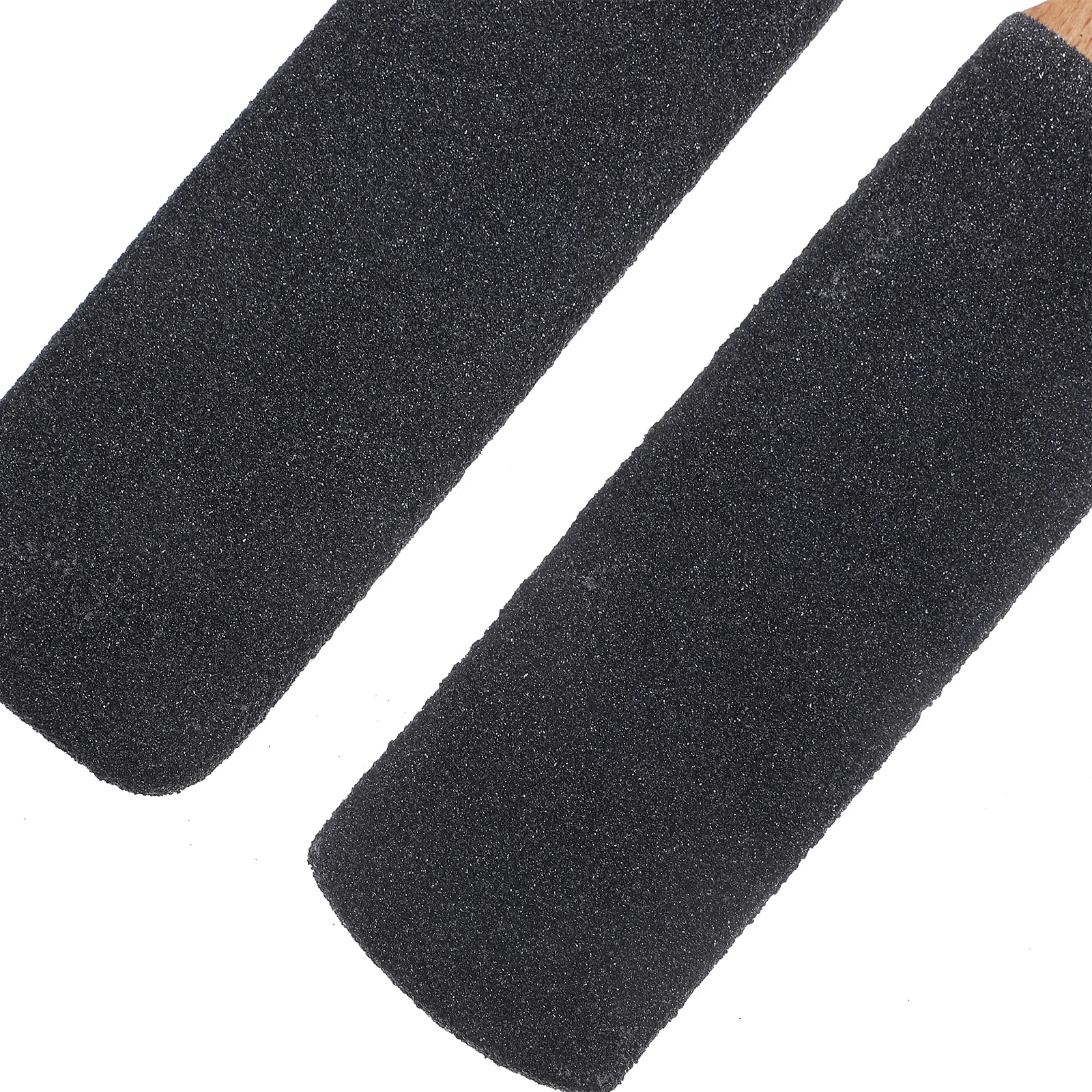 

2pcs Foot File Callus Remover Dual-Sided Pedicure Tool For Dead Skin Removal Black Silicone Carbide Beech Handheld Foot Rasp