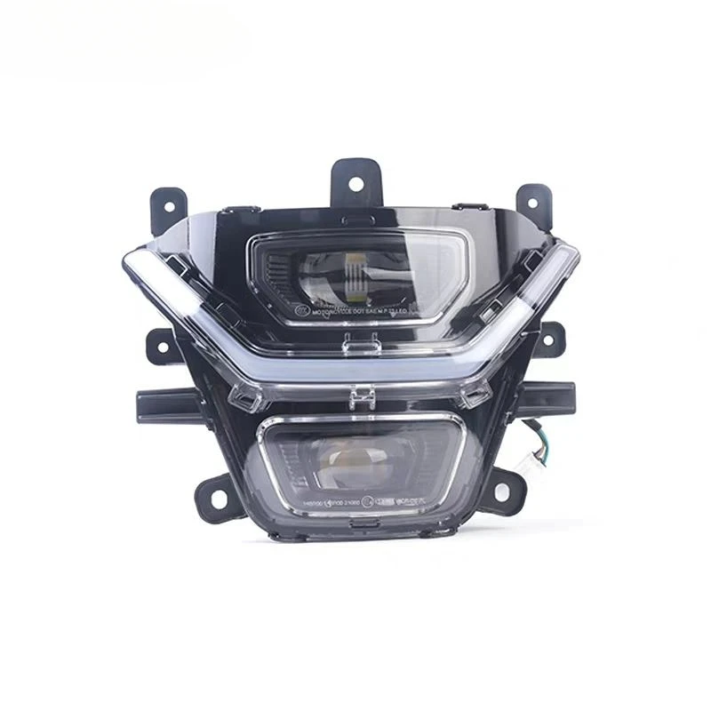 قطع غيار الدراجات النارية الجبهة العلوي كشافات الجمعية ل CFMOTO 450MT CF450MT CF400-8 /8A رئيس ضوء مصباح #5