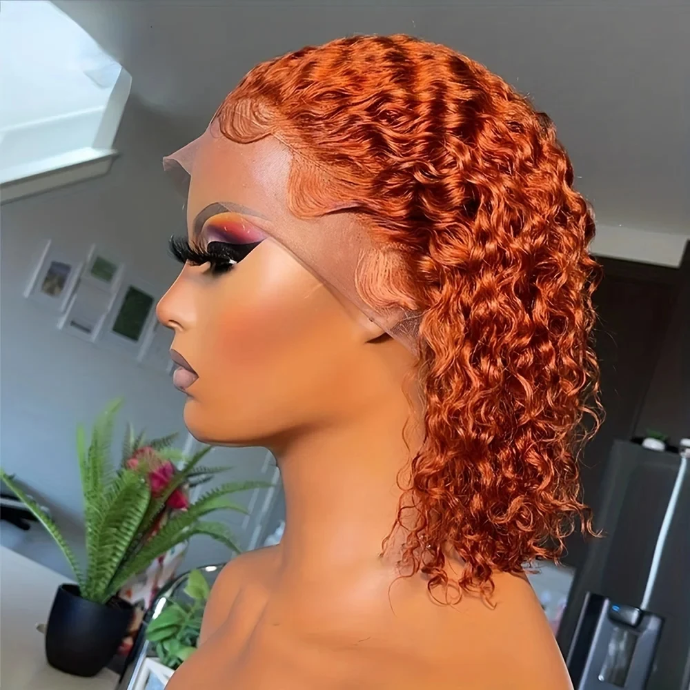 100-human-hair-ginger-brown-bob-wig-transparent-deep-wave-13x4-lace-frontal-wigs-highlight-curly-short-bob-lace-front-wig