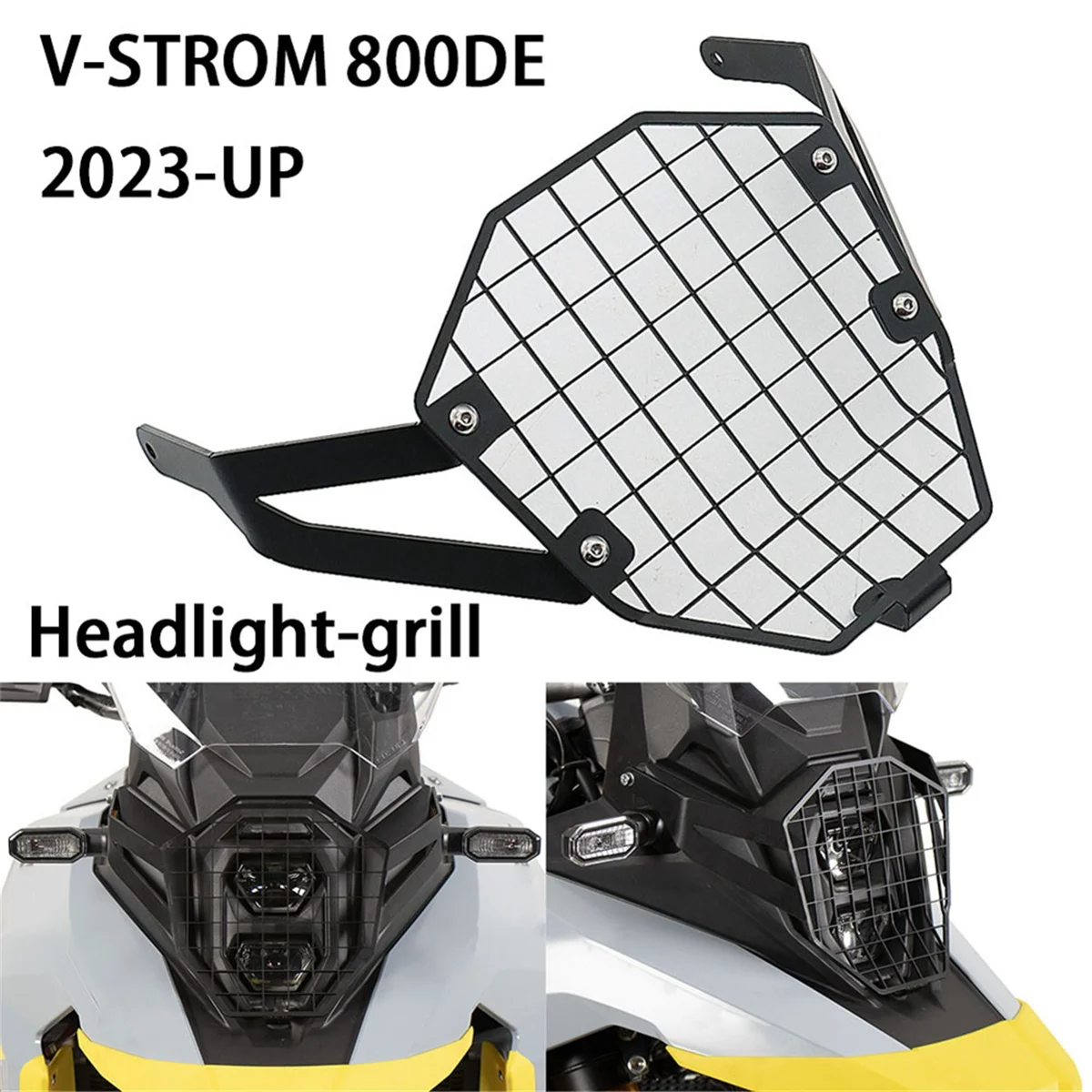 Motorcycle Headlight Head Light Guard Protector Cover Protection Grill for SUZUKI V-STROM 800DE