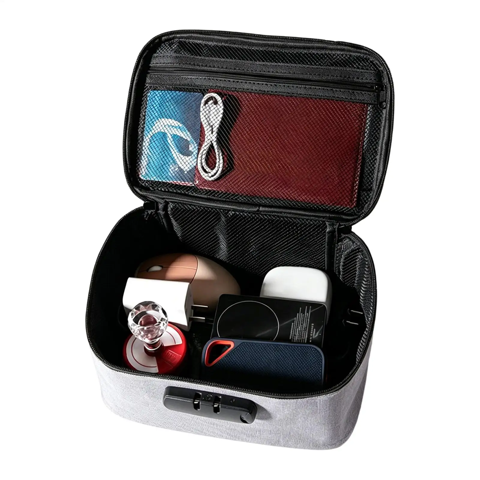 Password Handbag Waterproof Lockable Storage Box Waterproof Oxford Cloth Storage Box Combination Lock Bag For Private Items
