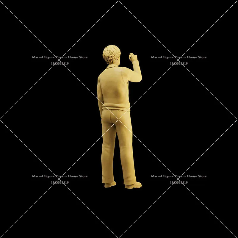 1/64 1/43 1/35 Scale Miniature Scene Doll White Model Un-panited Male Teacher Blackboard Mini Male  Action Figure