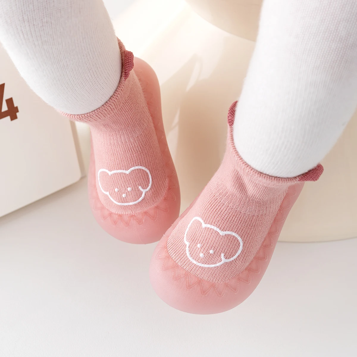 2024 Spring Autumn Toddler Baby First Shoes Girls Boys 0-2T Non Slip Socks Shoes Lightweight Slip-on Sneakers Floor Shoes