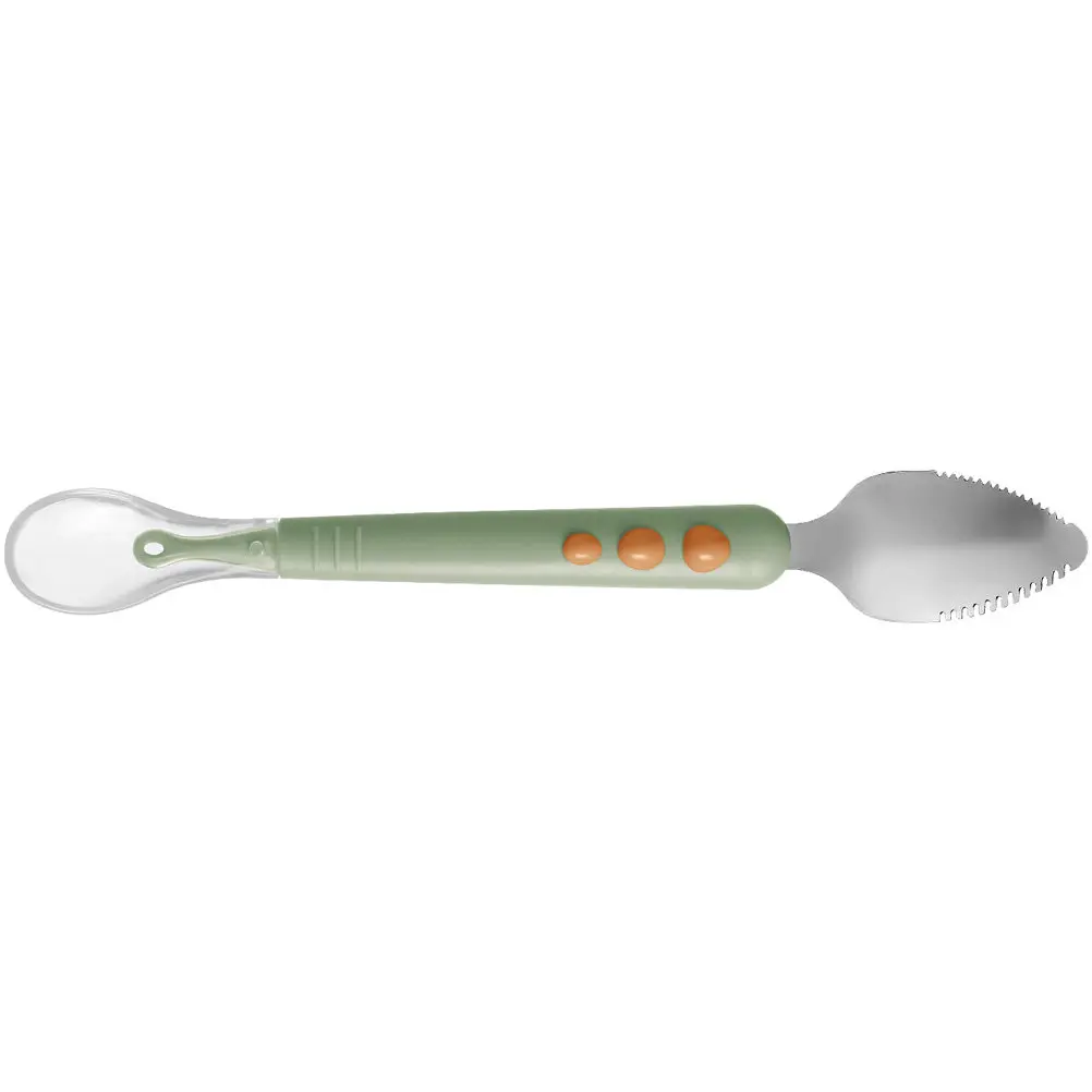 

Двухсторонняя силиконовая ложка премиум-класса для детского питания, для фруктового пюре, для малышей, ложка для грейпфрута