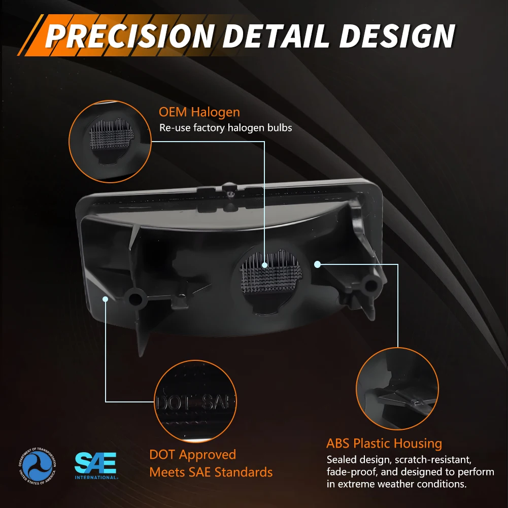2 قطعة المصد الأمامي وقوف السيارات بدوره مصباح إشارة DRL غطاء خفيف ل 1979 1980 1981 1982 1983 1984 19851986 فورد موستانج لا لمبة