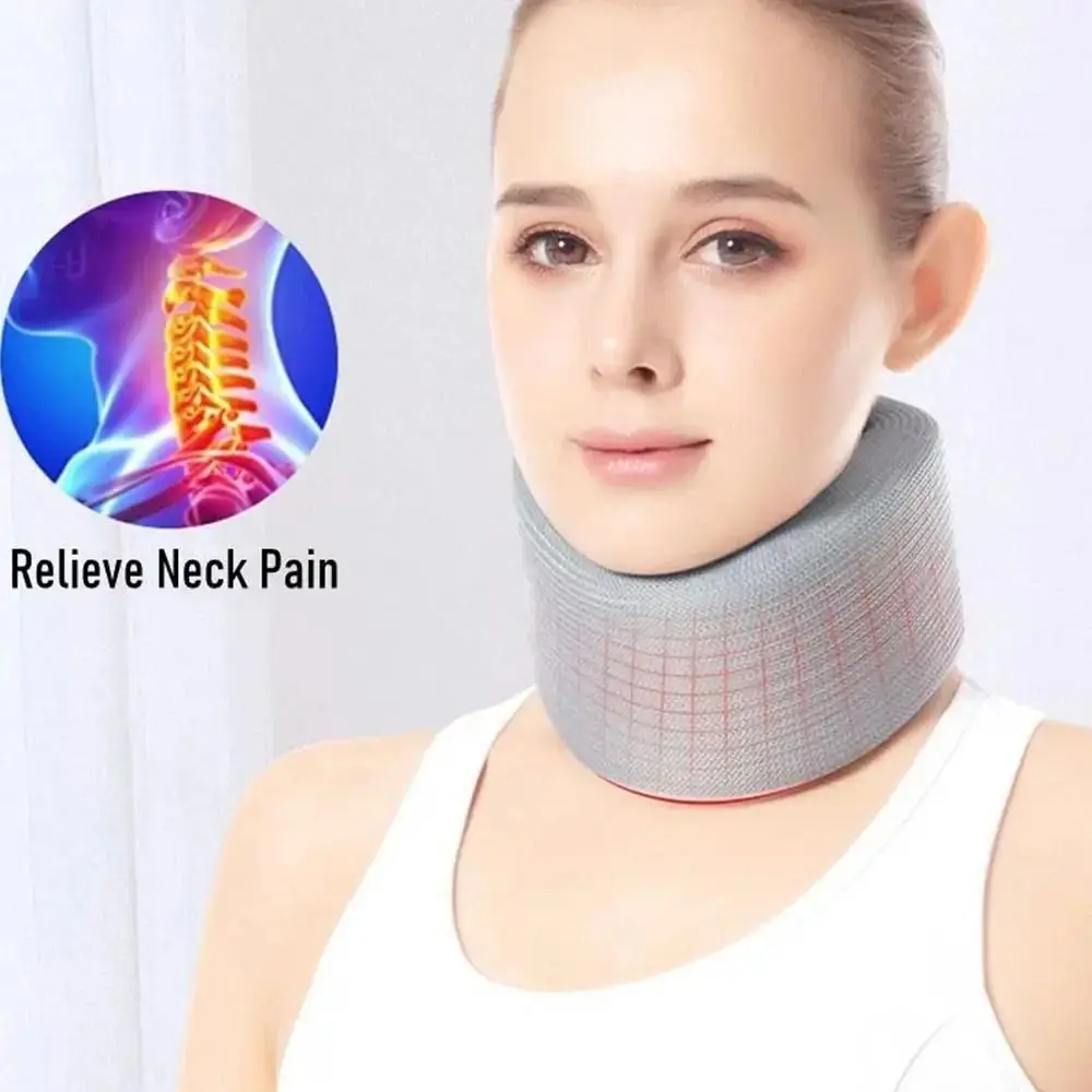 Adjustable Neck Support Brace Neck Pain Relief Sponge Neck Cervical Collar for Men Women Sleeping Relieve Pressure Health Care