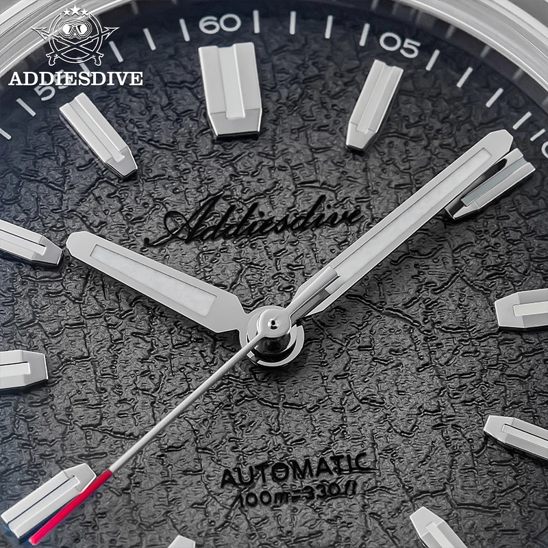 ADDIESDIVE New 2026 Luxury Men's Mechanic Quartz Analog Watch Super Luminous Steel Watch 10Bar Bubble Glass Personalized Watches view 6