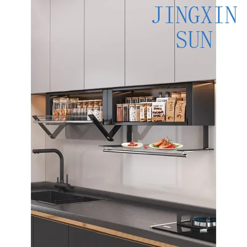 -Seasoning Rack Wall-mounted Kitchen Seasoning Rack Hanging Cabinet Without Punching Seasoning Supplies Storage Cabinet