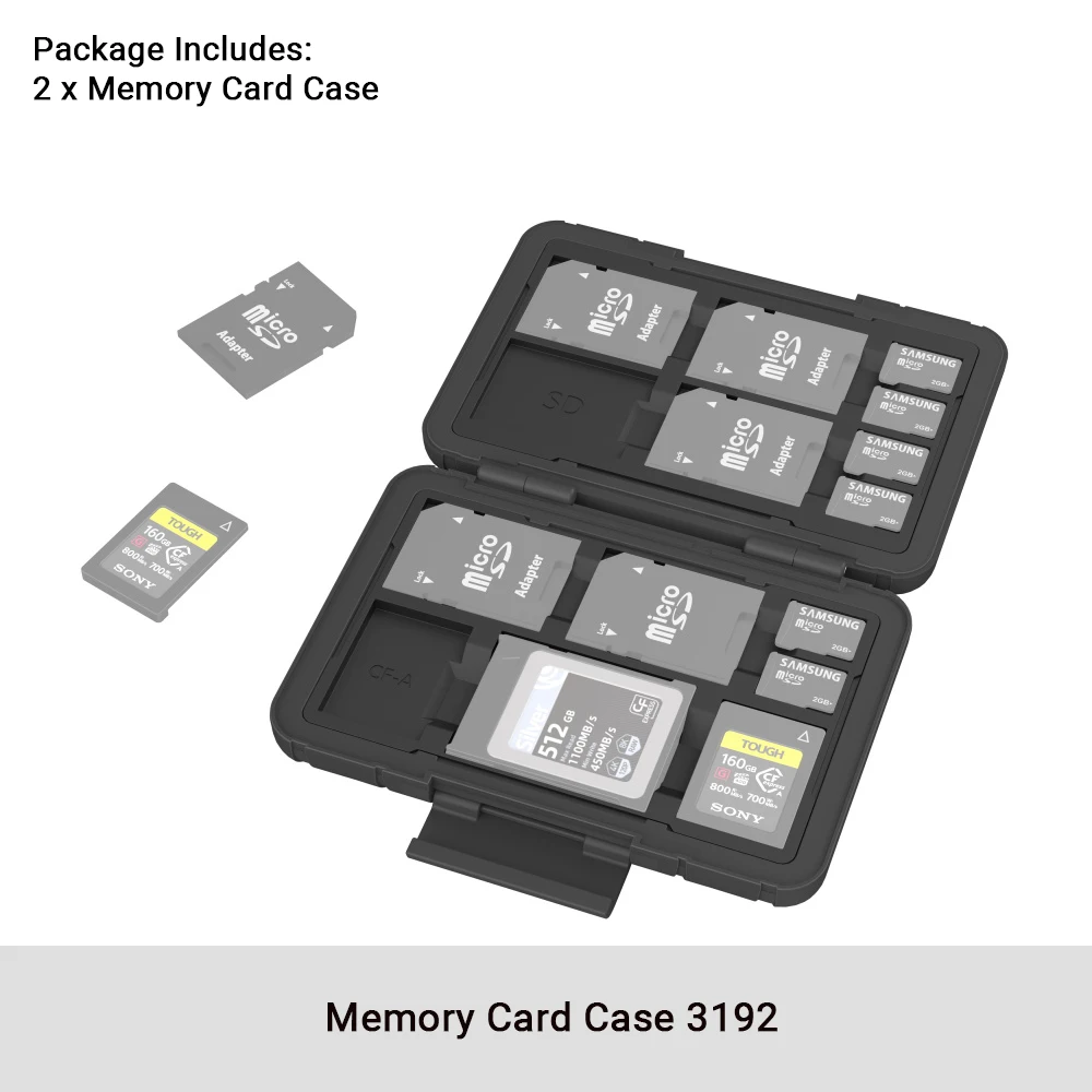 Smallrig Geheugenkaart Case Voor Sony Cfexpress Type-Een Kaarten Sd Kaarten Micro Sd Kaarten Voor Actie Camera Drones camera Rig -4107