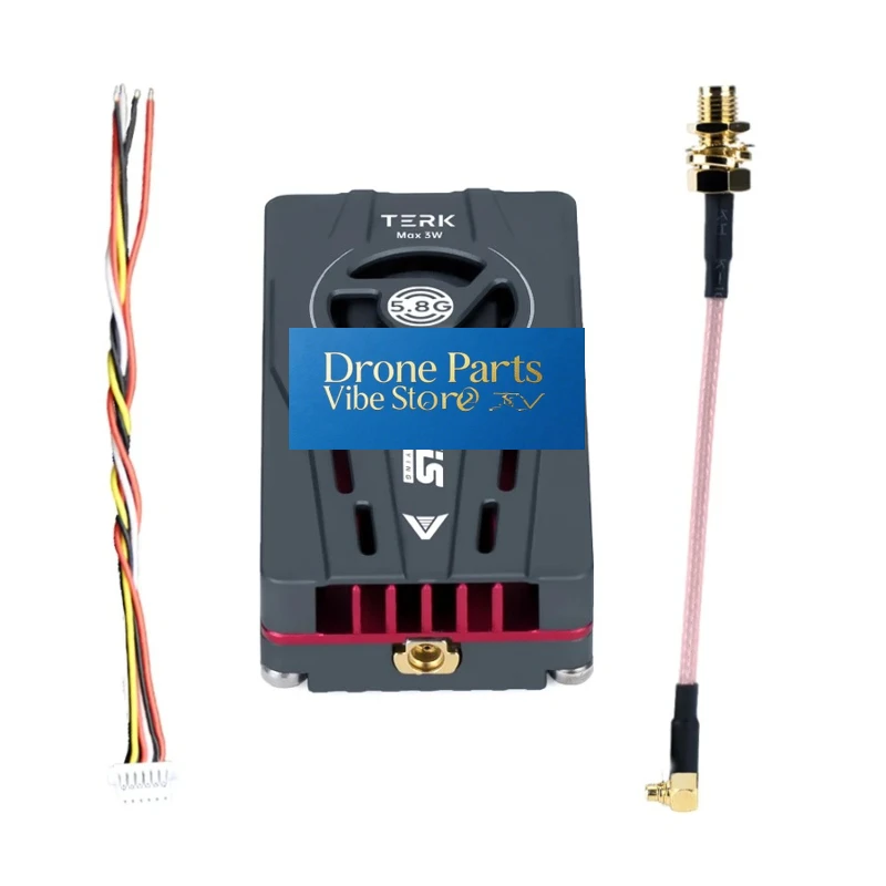 Drone Parts1pcs For Axisflying Analog VTX 5.8GHz Max 3W High Power Heat Sink OSD TERK Video Transmitter For FPV Long Range Drone