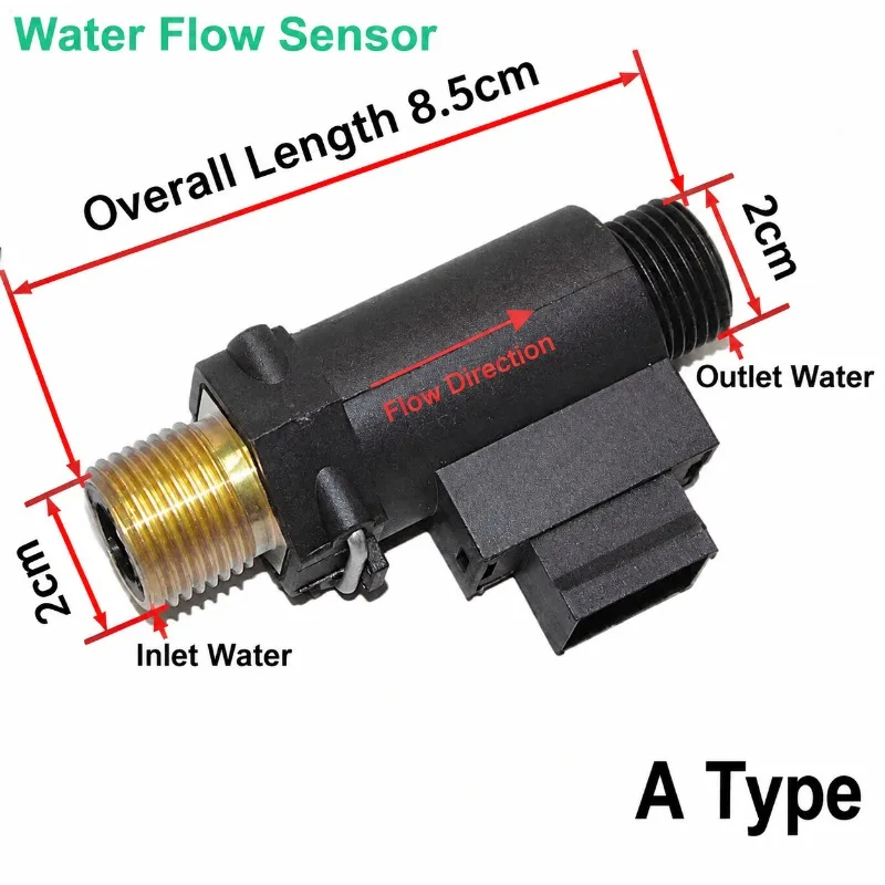 Heating Furnace Water Flow Switch Sensor Anti Dry Burn Protection Device Household Heating Boiler Water Circuit Monitoring