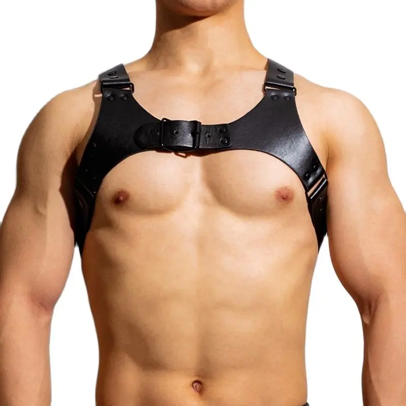 Harness Men Gay Fetish Adjustable Sissy Arnes Hombre Lingerie Sexy Costume Accessories Corset Top Exotic Shirts Rave Bdsm