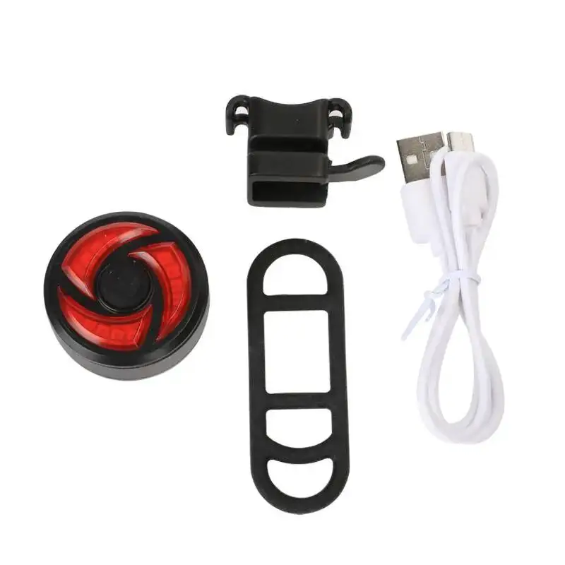 

ESLNF USB Rechargeable Smart Induction Waterproof LED Bicycle Tail Light For Night Riding