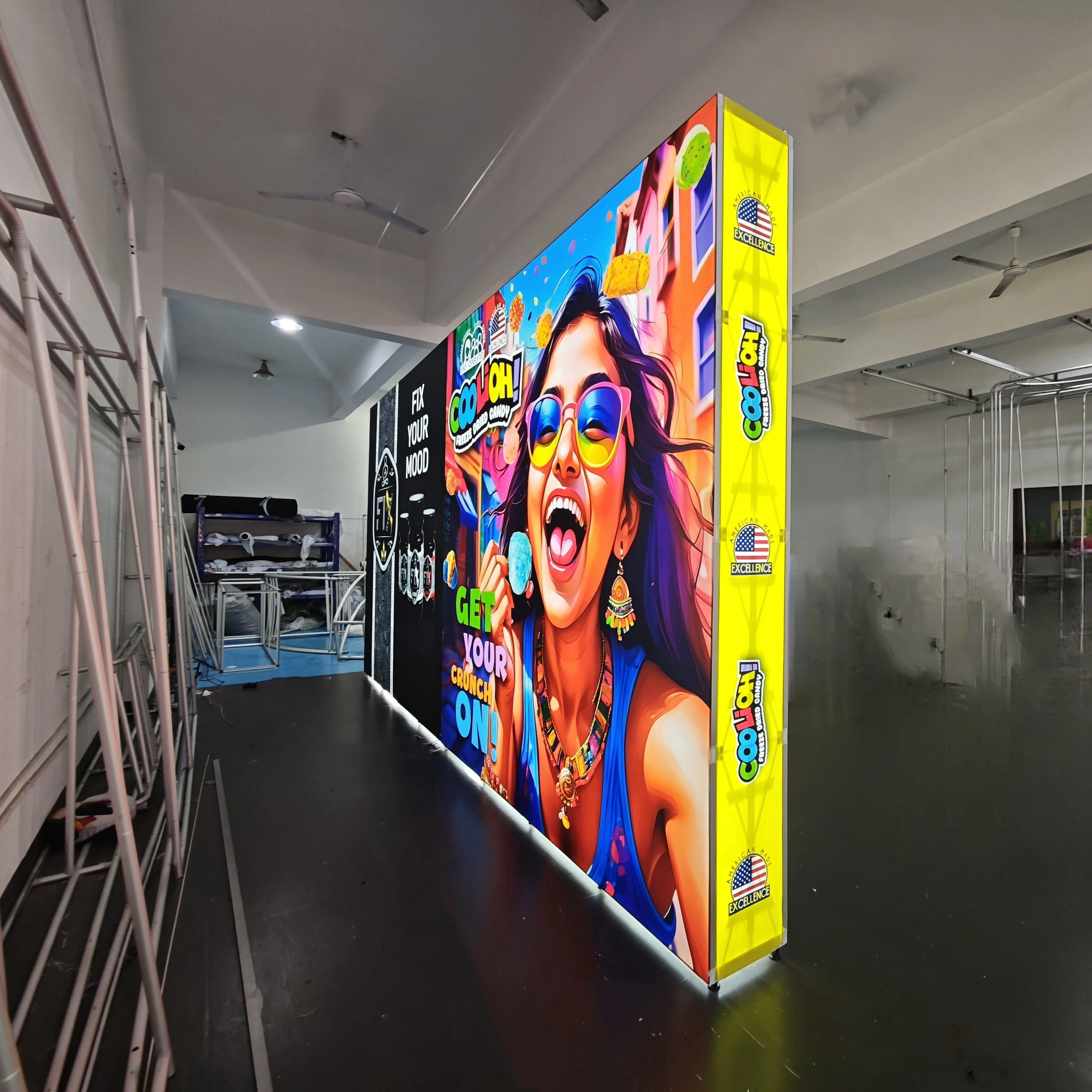 Unique Trade Show Display System 10x20ft Easy Setup Arch Type  Backdrop Wall with Pop up Portable Booth Exhibition Stand