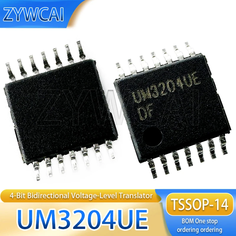 

UM3204UE TSSOP-14 UM3204 10PCS Surface mount Converter Chip 4-Bit Bidirectional Voltage-Level Translator