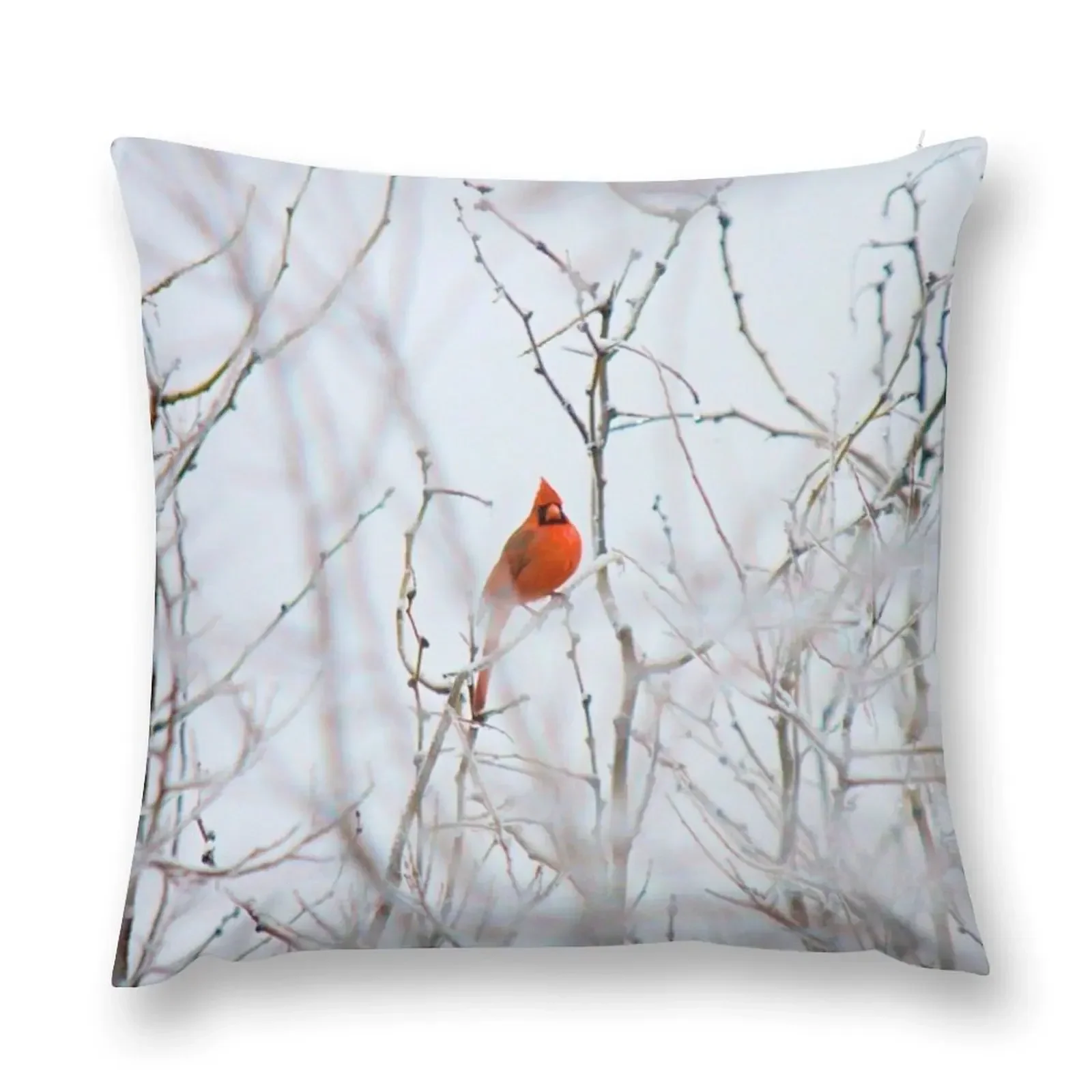 

Winter Cardinal Throw Pillow Throw Pillow Christmas Covers For Cushions sleeping pillows pillow