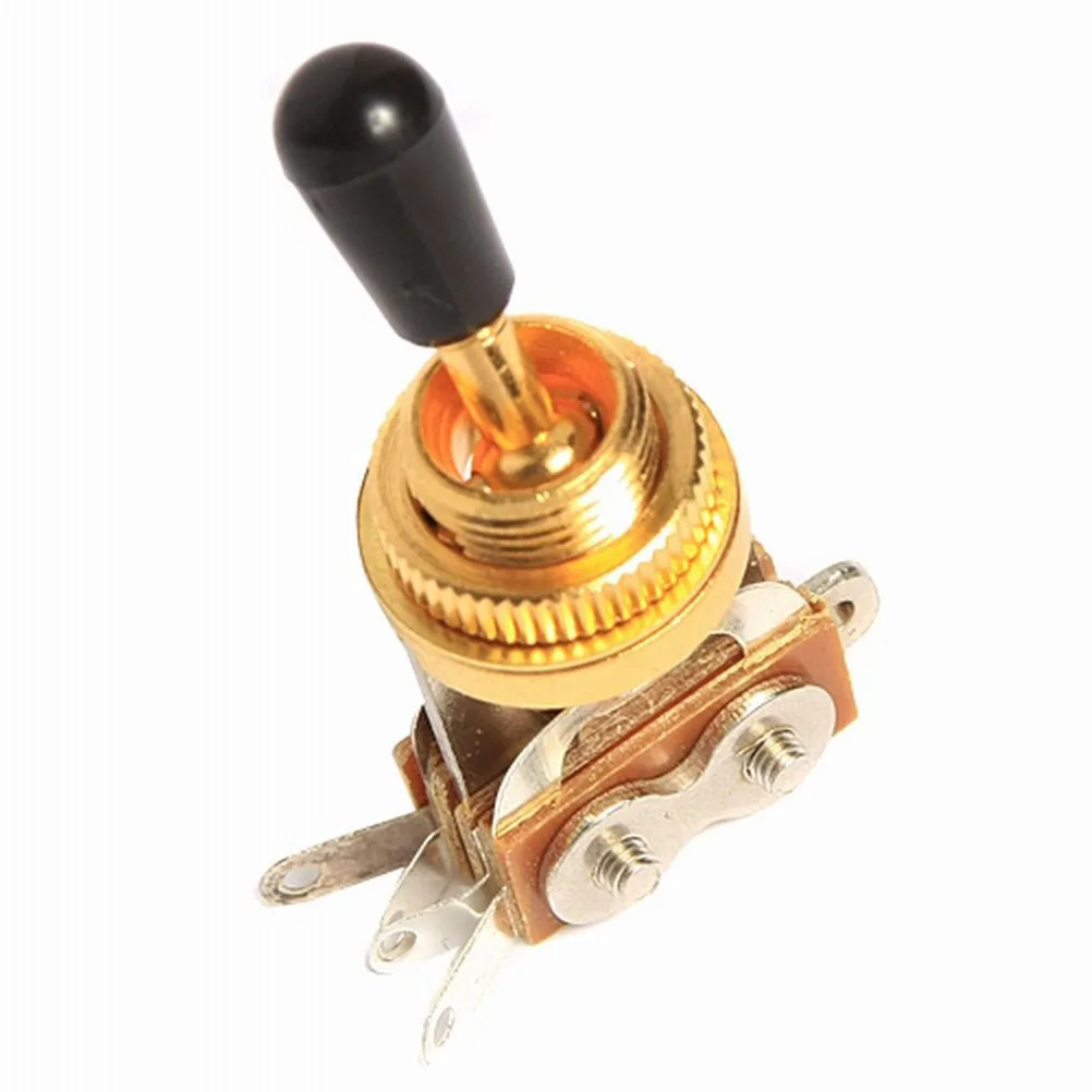 

Electric 3 Way Toggle Switch Replacement Brass Guitar Parts Accessory For Golden Black Guitar Components