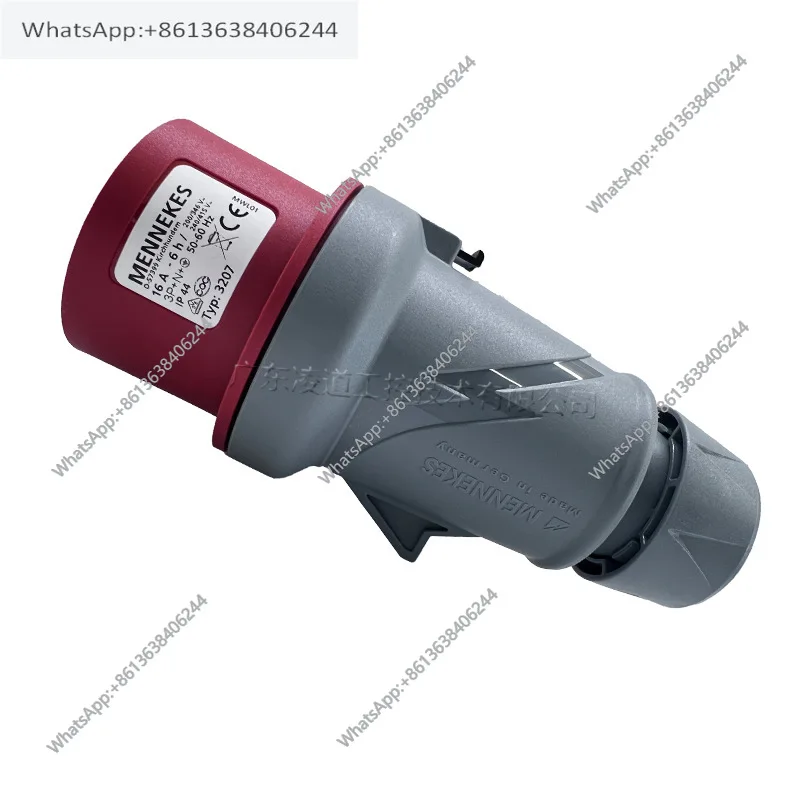 

MENNEKES New TYP3207 Industrial Waterproof Concealed Oblique Plug 5 Hole 16A-6hIP44