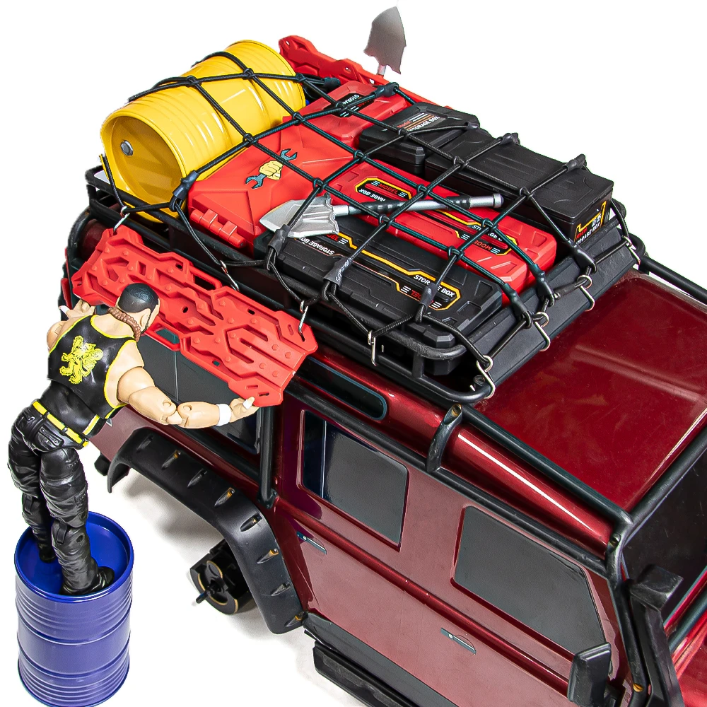 Kunststoff Gepäck Aufbewahrungsbox Dekoration Werkzeugkasten für 1/10 Rc Crawler Axial Scx10 90046 Traxxas Trx4 Trx6 Redcat Rgt Yikong Rc4wd – Detail 17