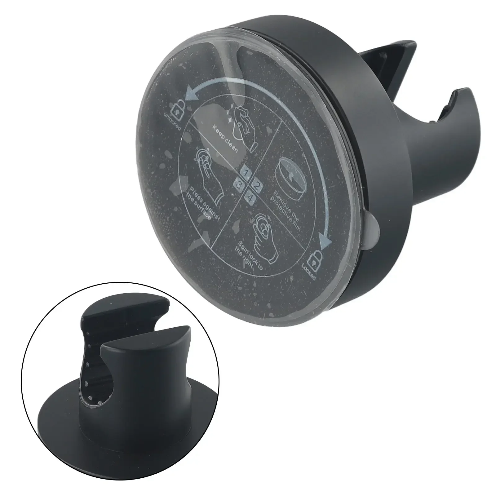 Shower Head Holder Powerful Suction Cup Shower Seat Chuck Holder Universal Sucker Shower Head Bracket For Bathroom Accessories