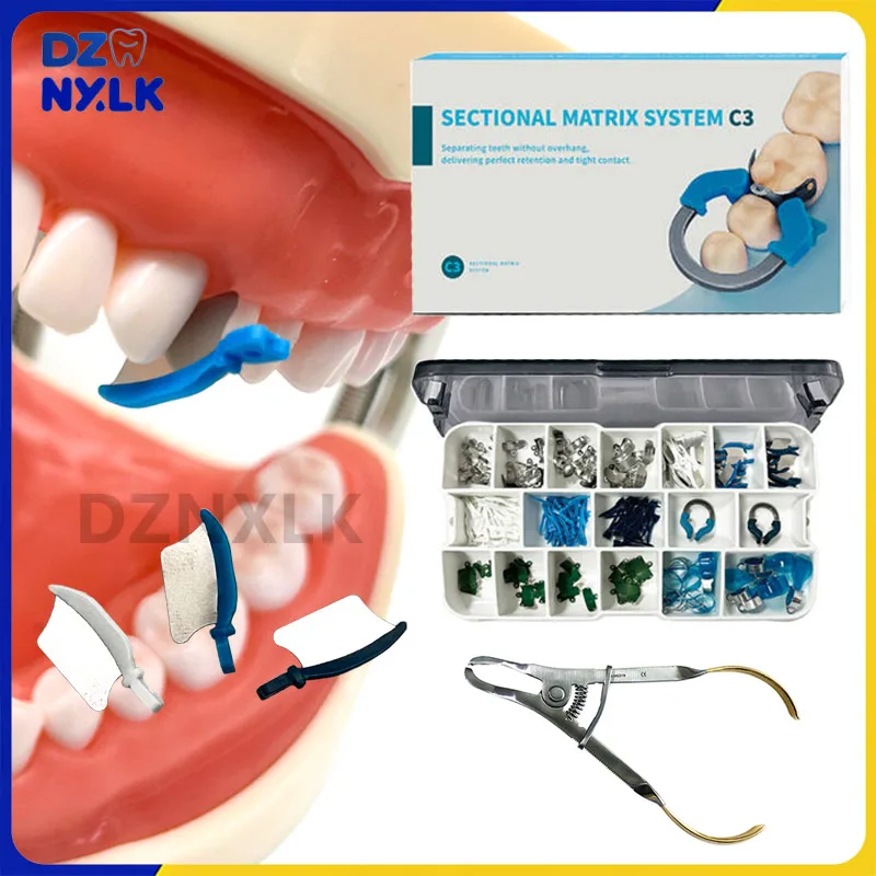 

Стоматологические матричные ленты NITI Зажимное кольцо Секционная контурная матричная система Клиновой нож Адаптивные межзубные клиновые стоматологические плоскогубцы