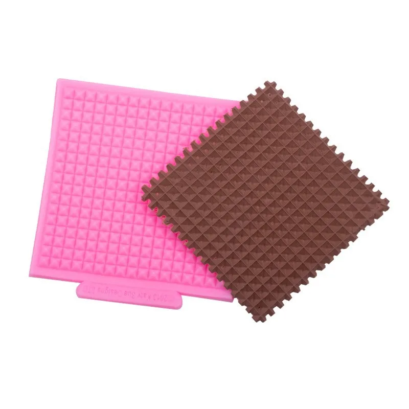 Waffle Silicone Mold Clay Crystal Glue Cream Soil Accessories Dessert Silicon Moulds 15-118