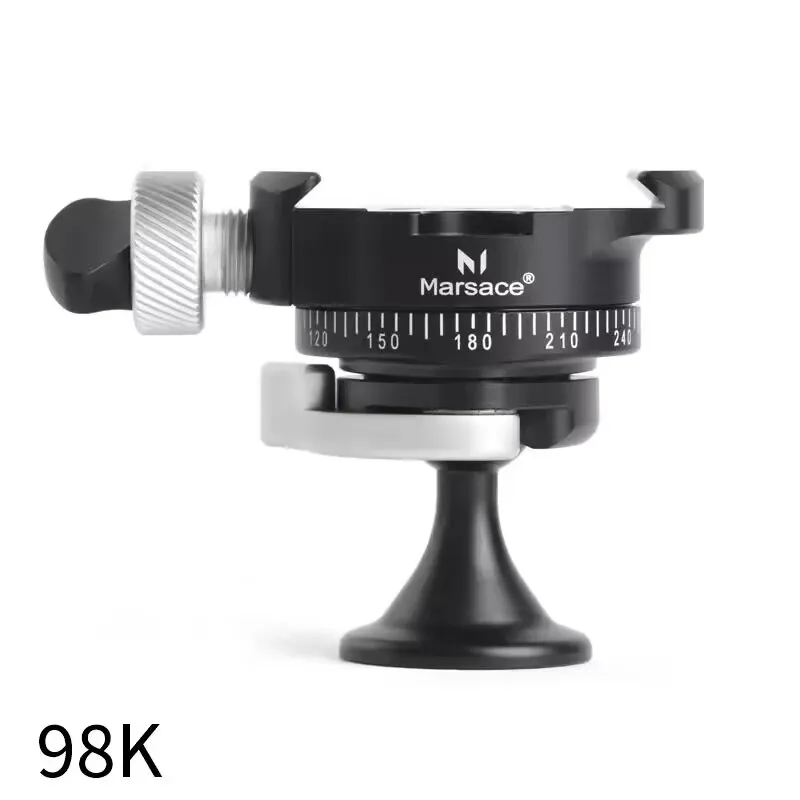Marsace 98K Mini Ball Head Quick Release Plate Free Lightweight Lever-Clamp Small Ball Head With High Locking Force
