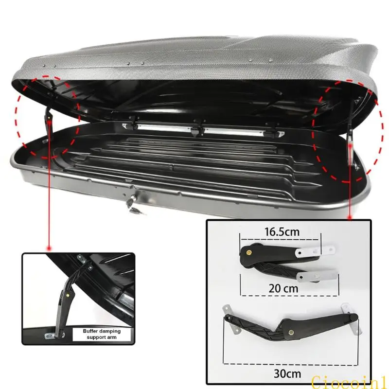 

Y1UB 2pcs Weatherproof Car Roof Box Lid Lifters Long Lasting Support for Vehicles