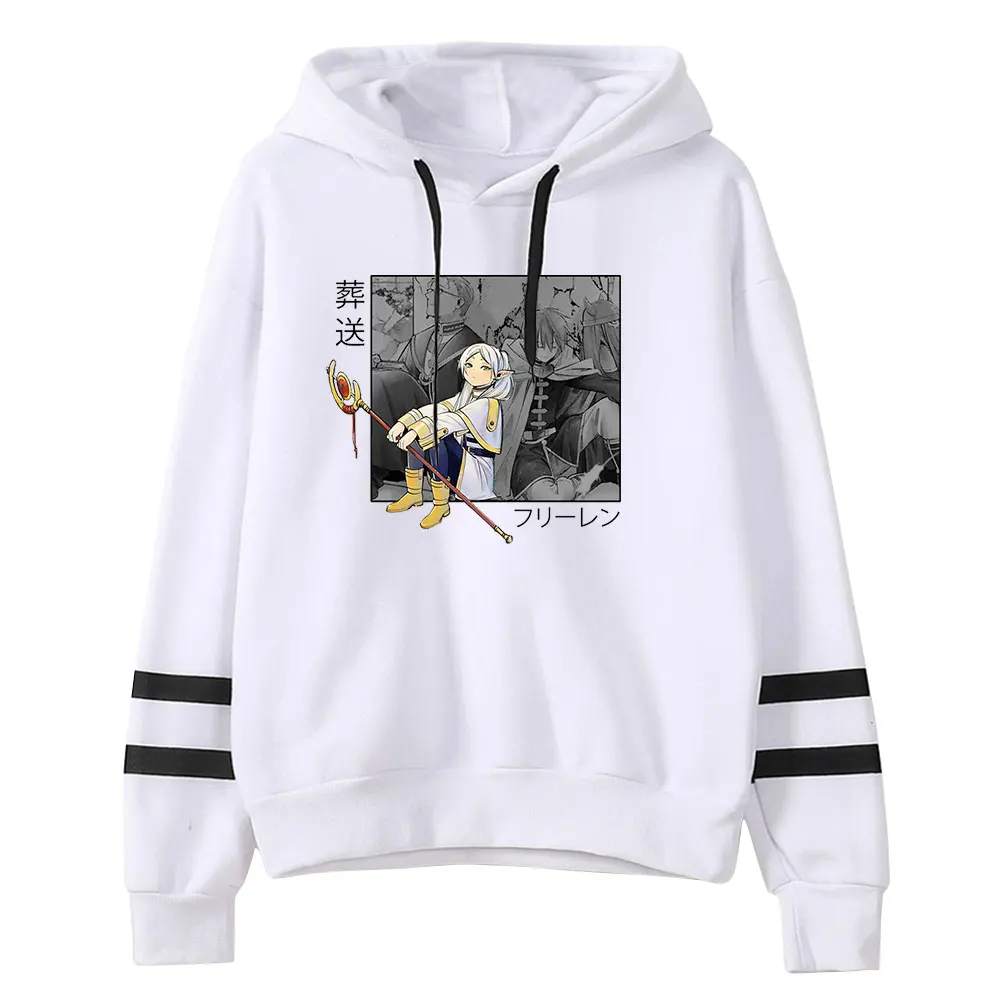 Frieren Anime Pullover Hoodie Unisex Hooded Sweatshirt Long Sleeve Fashion Tracksuit