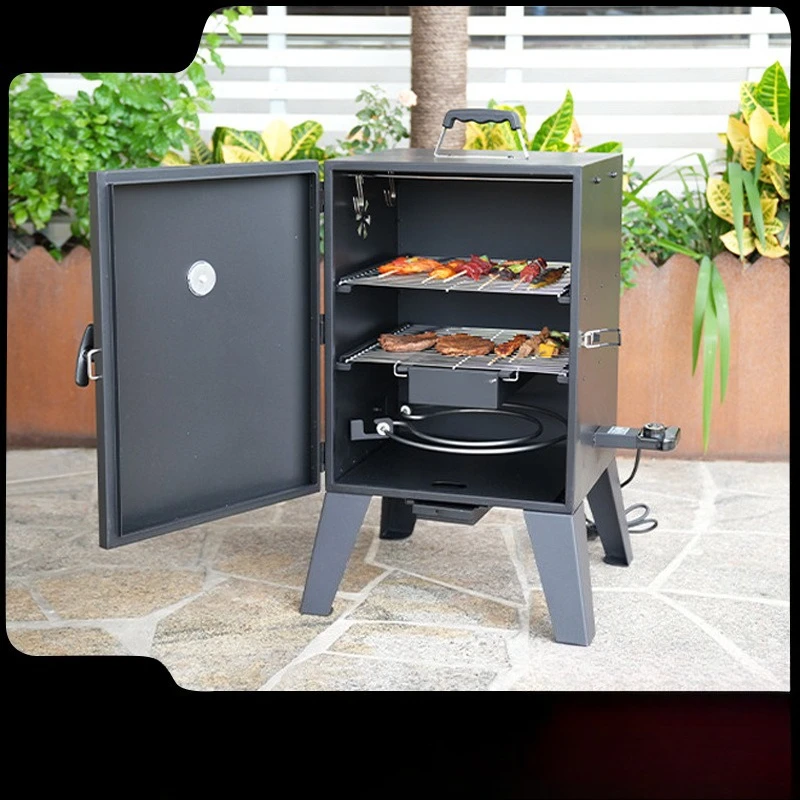 Spot electricwith thermometer, household smokeless barbecue electric smoked stewvertical electric