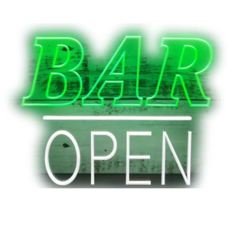 

Neon Sign Open Bar Sign Beer Bar Club Decor Neon Light Signs Arcade Signs Habitation Handcraft Lamp Windows Wall Decor Aesthetic