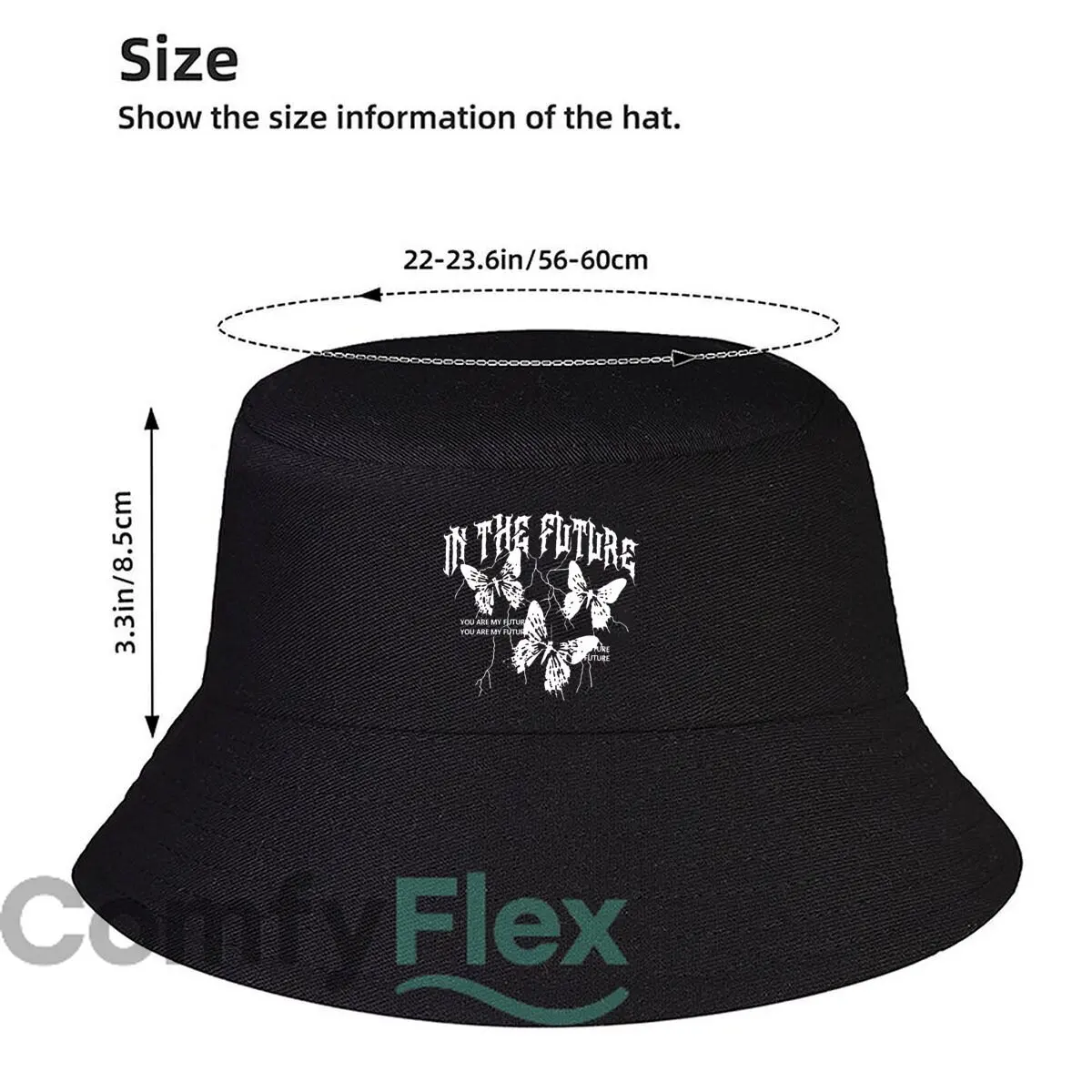 Gothic Butterfly Lightning Future Fisherman Hat Winter Cap