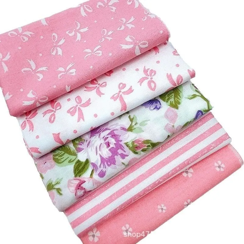 

5 шт./лот, мягкая и плотная хлопчатобумажная ткань, лоскутная ткань, швейный материал для рукоделия ручной работы, скрапбукинга, стегания