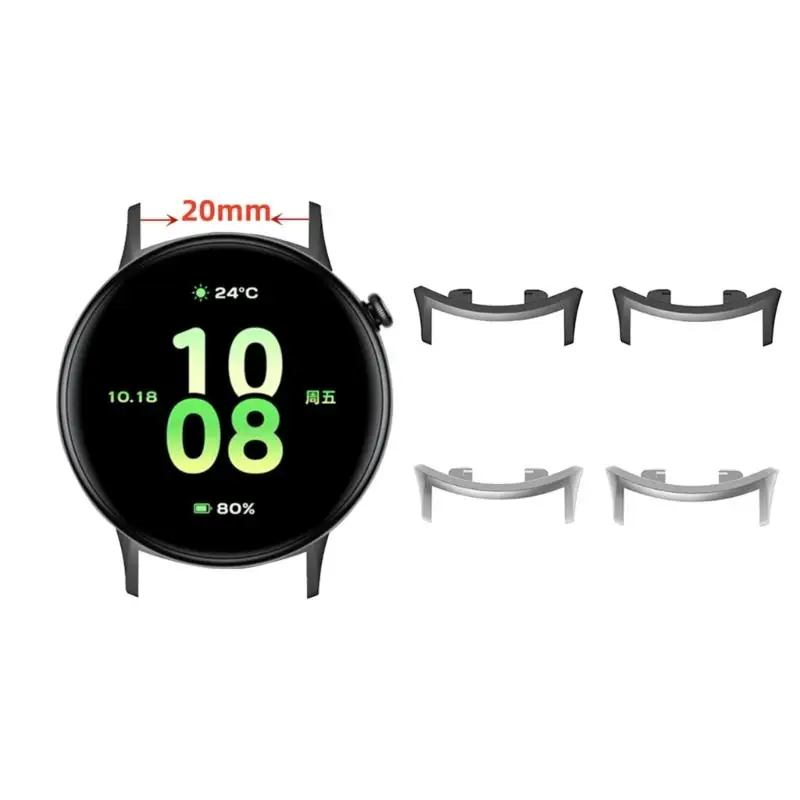 

652F Reliable Metal Connectors Adapter for Watch FIT Perfect for Daily Wear Sports and Business Setting Ensures Durability 2x