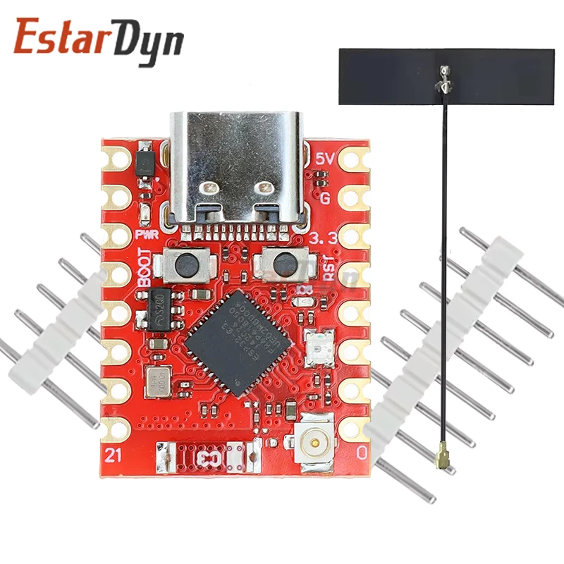 EstarDyn 1/2PCS ESP32-C3 SuperMini Plus Development Board WiFi Bluetooth ESP32 C3 Super mini V2.0 Red Board