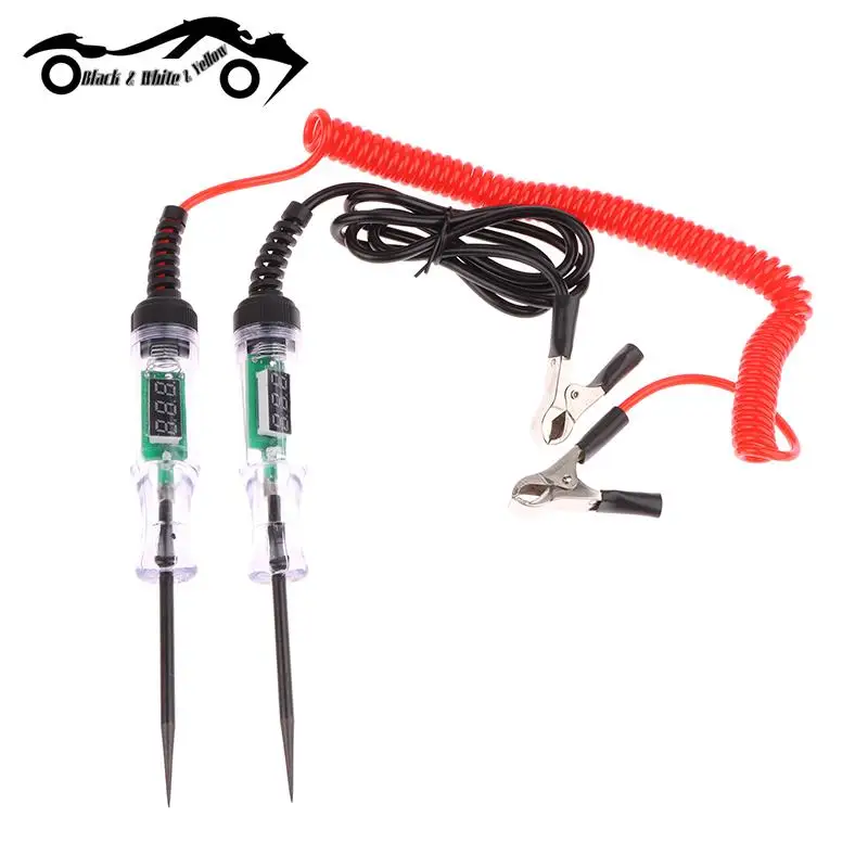 

Digital Display Long Probe Pen Light Bulb 6V 12V 24V DC Car Truck Voltage Circuit Tester Automobile Repair Diagnostic Tools