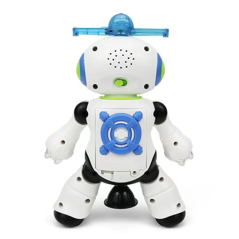 Electric Dancing Robot Toys for Kids, Slide giratório de 360 °, Iluminação legal, Música Brinquedos Educativos para Crianças