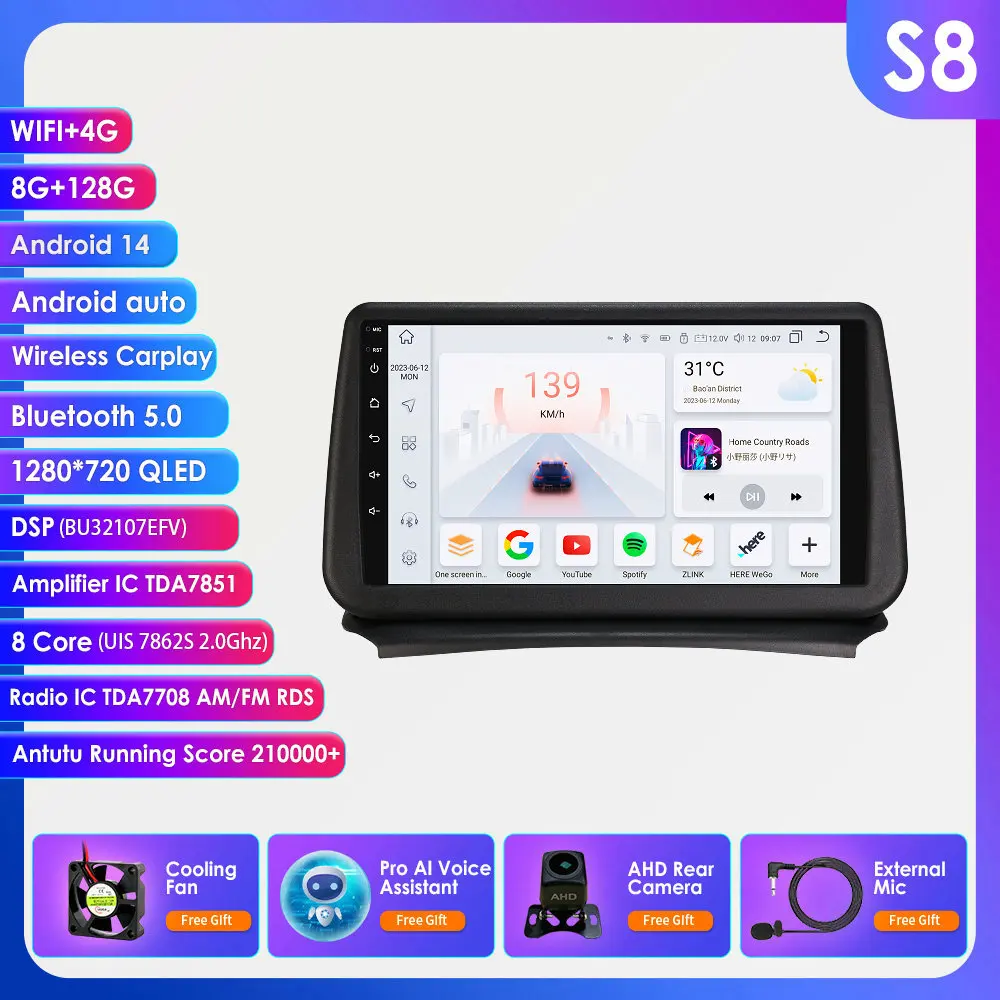 360 graden camera Carplay Android 14 autoradio voor Opel Zafira C 2010 - 2016 multimediaspeler 2din GPS auto intelligent scherm 9"7862 autoradio SWC RDS BT