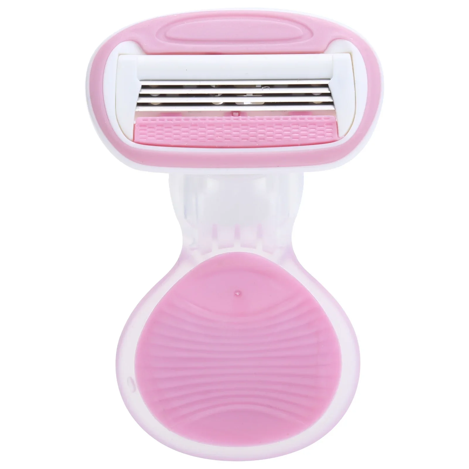 

Pink Portable Women's Hair Removal Tool, Manual Shaver Trimmer for Face & Leg Epilation