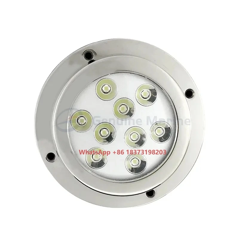 정품 해양 12V IP68 낚시 보트 LED 수중등 스테인리스 스틸 색상 변경 보트 방수등