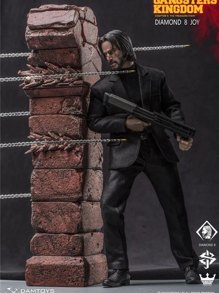 DAMTOYS 1/6 Gangsters Kingdom Diamond 8 GK028 figura de acción móvil Joy Man modelo de perro de simulación 12 "juego completo de juguetes Sodlier